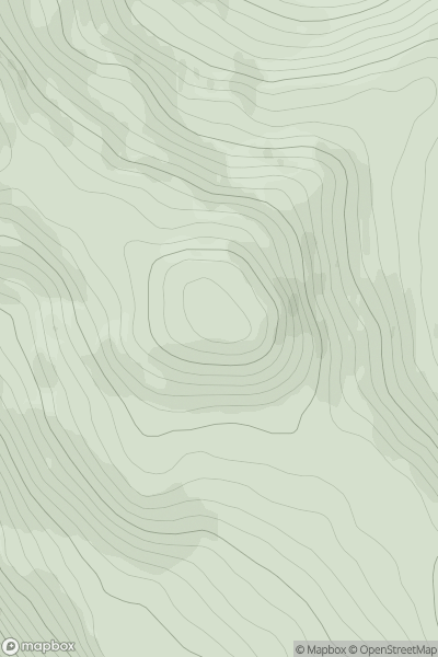 Thumbnail image for Cruach a' Bhuic showing contour plot for surrounding peak