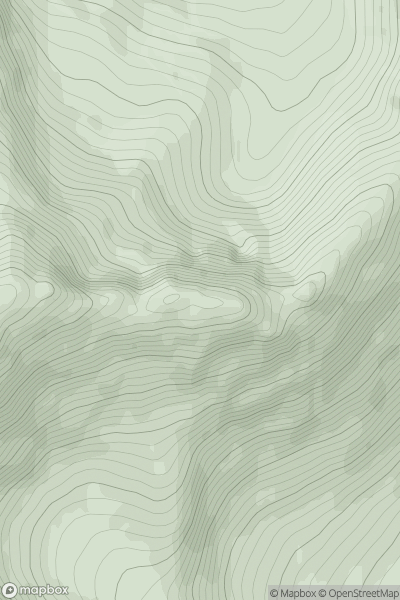 Thumbnail image for Caisteal Abhail East Top showing contour plot for surrounding peak