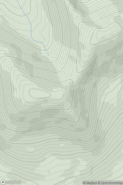 Thumbnail image for Casteal na h-Iolaire showing contour plot for surrounding peak