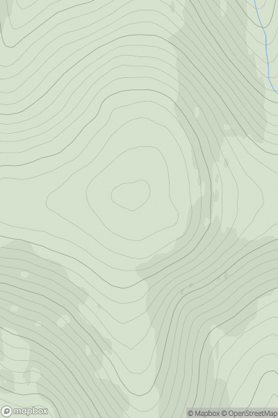 Thumbnail image for Cairnagour Hill showing contour plot for surrounding peak