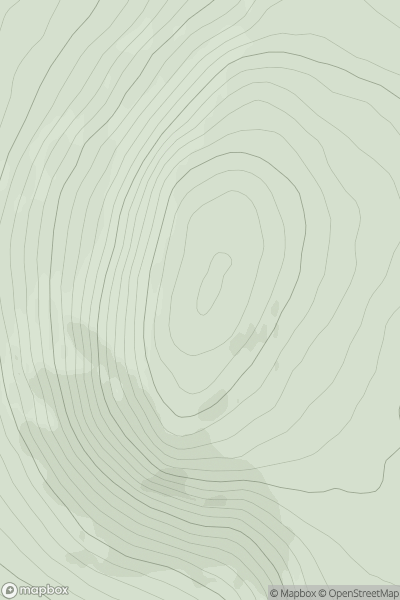 Thumbnail image for Carn na Bruar showing contour plot for surrounding peak