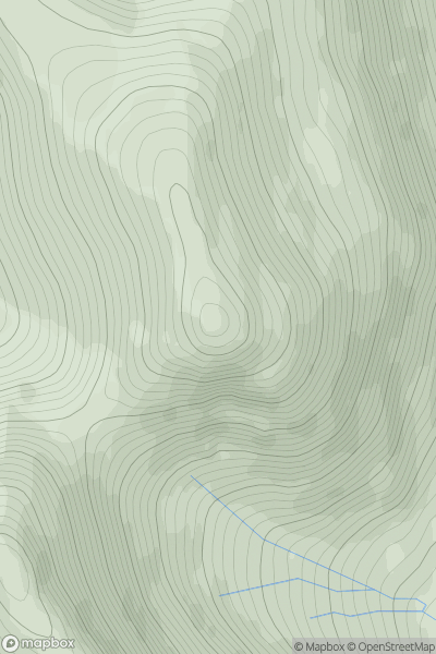 Thumbnail image for Teileasbhal (Teileasval) showing contour plot for surrounding peak