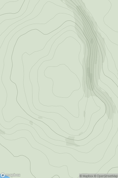 Thumbnail image for Monadh nam Mial showing contour plot for surrounding peak