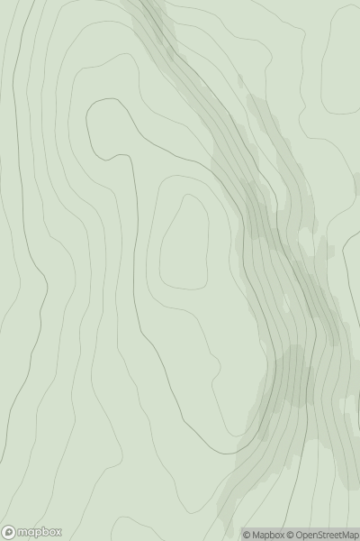 Thumbnail image for Grandtully Hill showing contour plot for surrounding peak