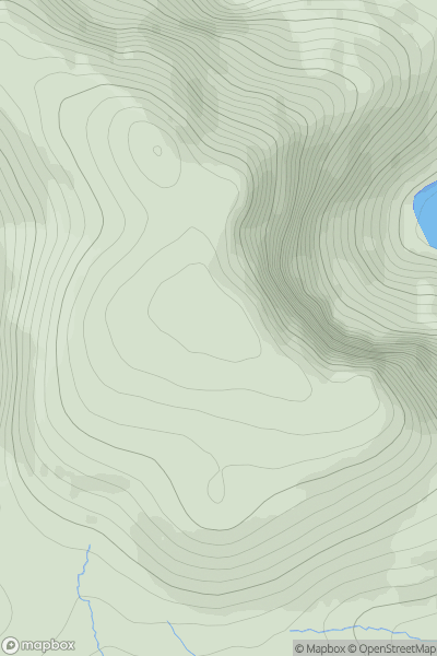 Thumbnail image for Cac Carn Mor showing contour plot for surrounding peak