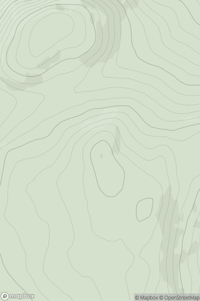 Thumbnail image for Carn na Ceardaich showing contour plot for surrounding peak