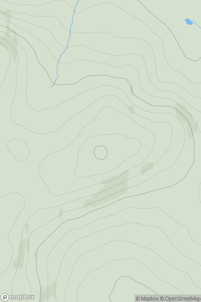 Thumbnail image for Meall an Uillt Riabhaich (Meall Liath na Doire Mhoir) showing contour plot for surrounding peak