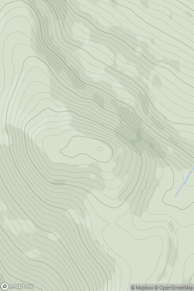 Thumbnail image for Benvane showing contour plot for surrounding peak