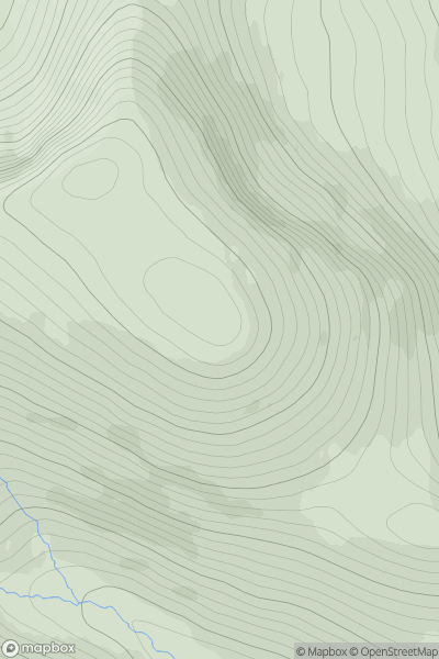 Thumbnail image for Cuidhe Crom showing contour plot for surrounding peak