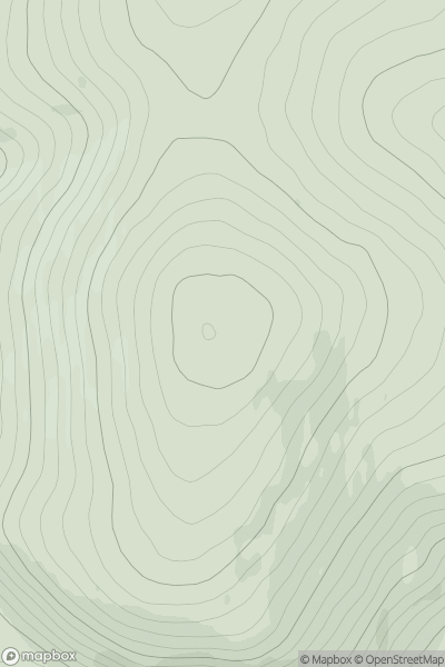 Thumbnail image for Pinderachy showing contour plot for surrounding peak