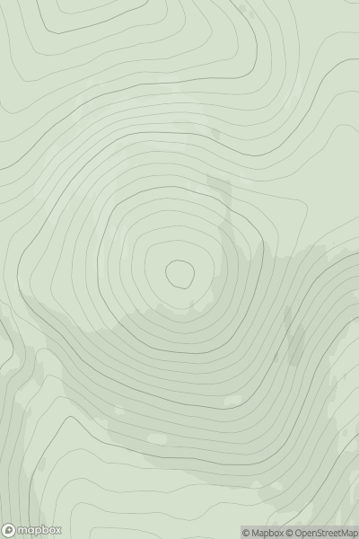 Thumbnail image for Mount Shade showing contour plot for surrounding peak