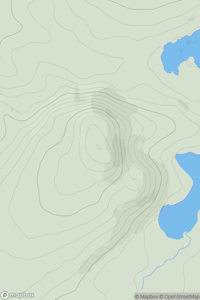 Thumbnail image for Kennapole Hill showing contour plot for surrounding peak