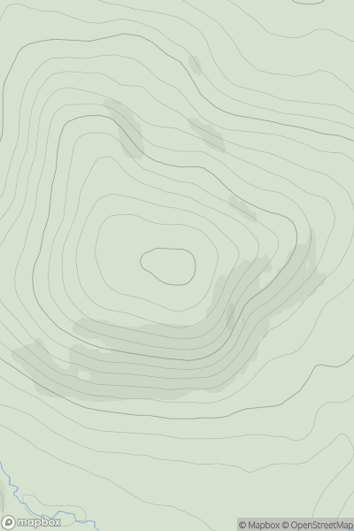 Thumbnail image for Carn a' Chnuic showing contour plot for surrounding peak