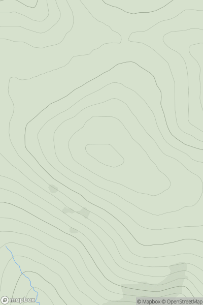 Thumbnail image for Larig Hill showing contour plot for surrounding peak