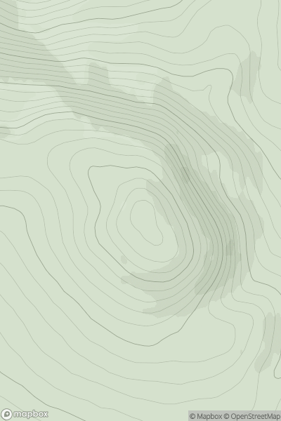 Thumbnail image for Carn Choire Riabhaich showing contour plot for surrounding peak