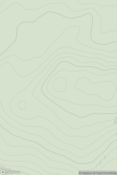 Thumbnail image for Mullach a' Ghlinne showing contour plot for surrounding peak