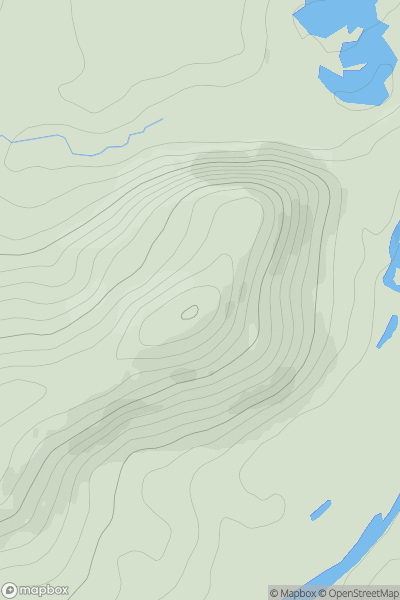 Thumbnail image for Torr Alvie showing contour plot for surrounding peak