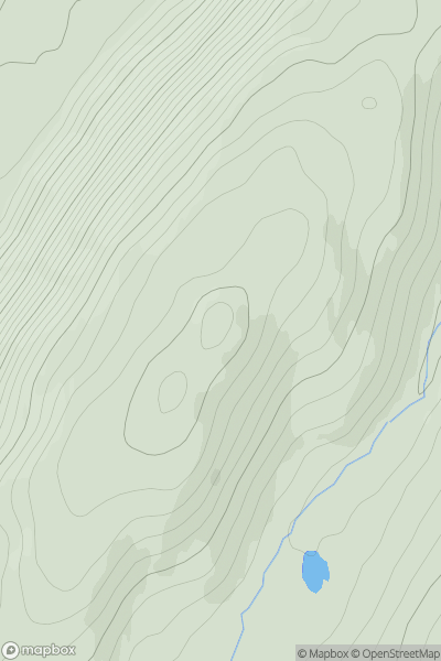 Thumbnail image for Meall a' Cholumain showing contour plot for surrounding peak