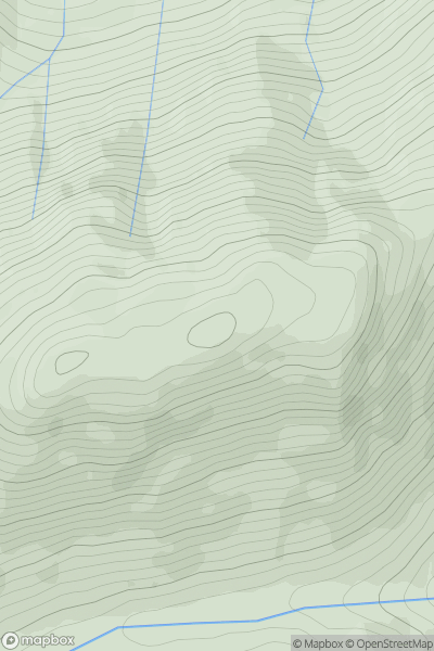 Thumbnail image for Leac na Carnaich showing contour plot for surrounding peak