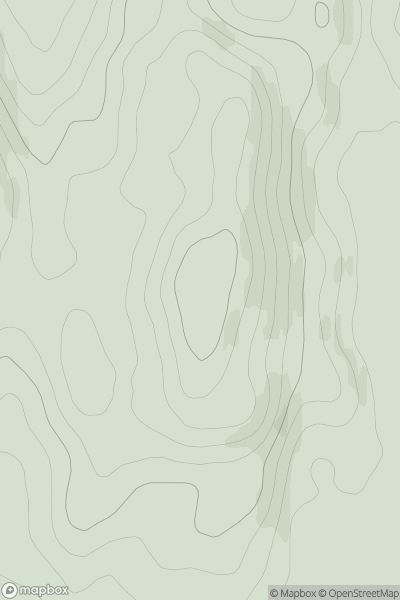 Thumbnail image for Arisaig Hill showing contour plot for surrounding peak