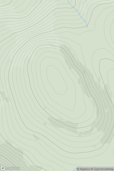 Thumbnail image for Carn an t-Sagairt Mor showing contour plot for surrounding peak