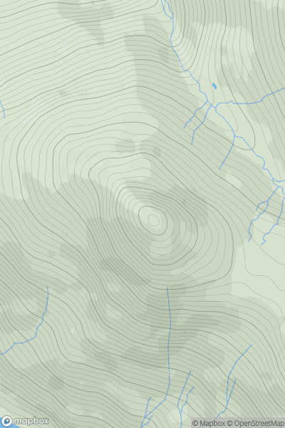 Thumbnail image for Sgurr an t-Searraich showing contour plot for surrounding peak