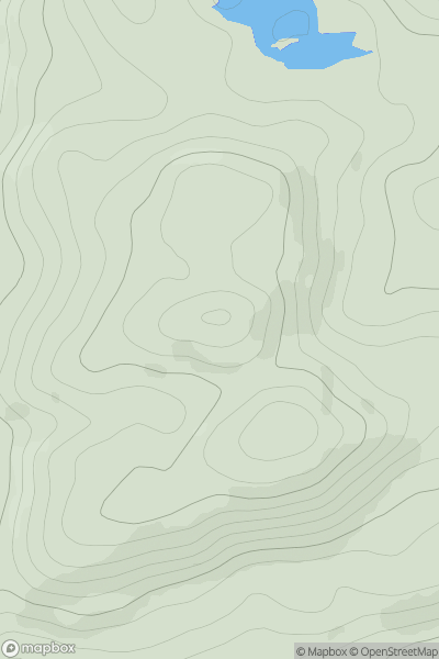 Thumbnail image for Beinn nan Sparra showing contour plot for surrounding peak