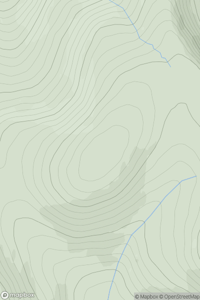 Thumbnail image for Carn an t-Sagairt Beag showing contour plot for surrounding peak