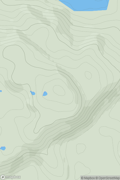 Thumbnail image for Mullach nan Cadhaichean showing contour plot for surrounding peak