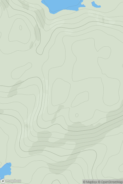 Thumbnail image for Meall Deise showing contour plot for surrounding peak