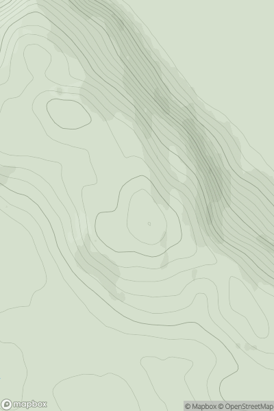 Thumbnail image for Cliff Hill (Meall a' Cliuth) showing contour plot for surrounding peak