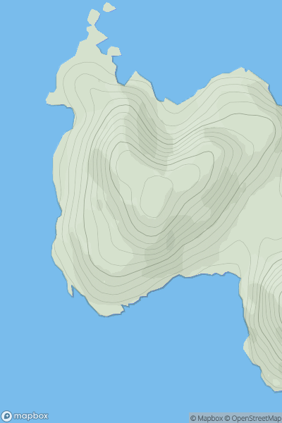 Thumbnail image for Meall na h-Araid showing contour plot for surrounding peak