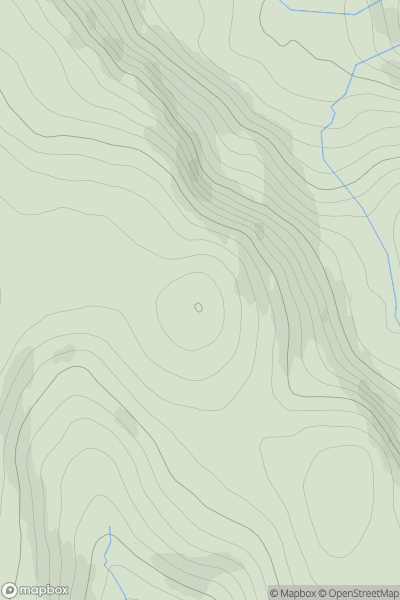 Thumbnail image for Cairn Bannoch showing contour plot for surrounding peak