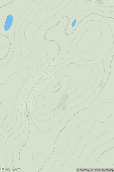 Thumbnail image for Carn nam Feithean showing contour plot for surrounding peak