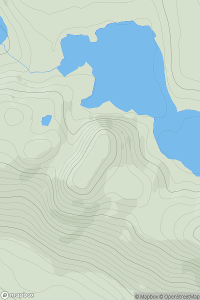 Thumbnail image for Stob Loch an Eich Dhuibh showing contour plot for surrounding peak