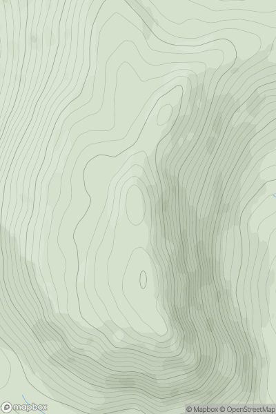 Thumbnail image for Creag Mac Ranaich showing contour plot for surrounding peak