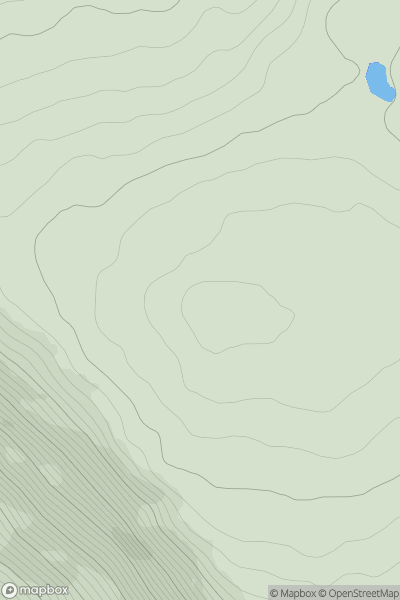 Thumbnail image for Carn a' Ghlinne showing contour plot for surrounding peak