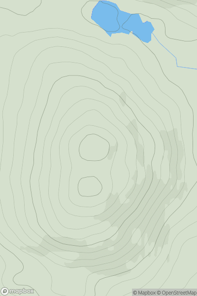 Thumbnail image for Meallan a' Mhuthaidh Mor showing contour plot for surrounding peak