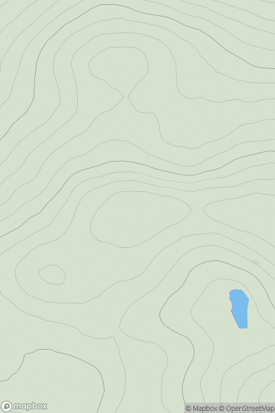 Thumbnail image for Beinn Ulbhaidh showing contour plot for surrounding peak