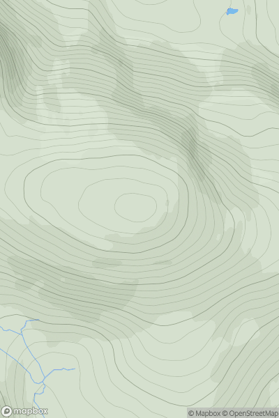 Thumbnail image for Broad Cairn showing contour plot for surrounding peak