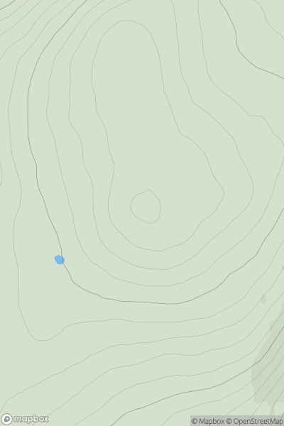 Thumbnail image for Mullach a' Chadha Bhuidhe showing contour plot for surrounding peak