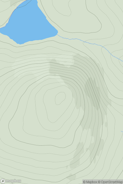 Thumbnail image for Cnoc Muigh-bhlaraidh showing contour plot for surrounding peak