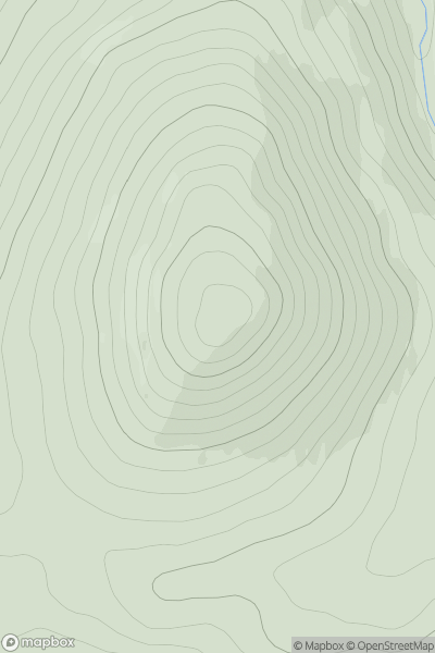 Thumbnail image for Cnoc na Tuppat showing contour plot for surrounding peak