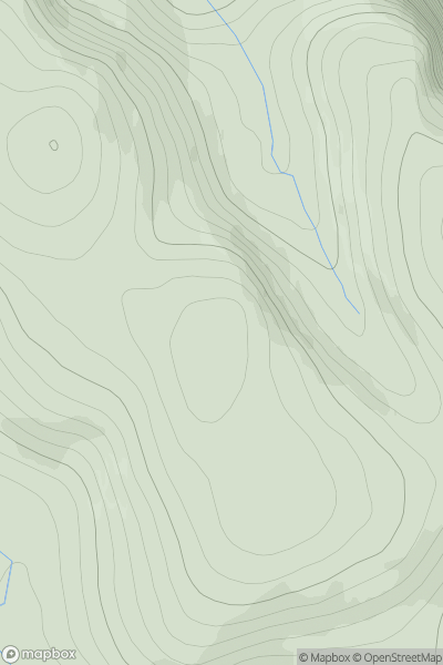Thumbnail image for Cairn of Gowal showing contour plot for surrounding peak