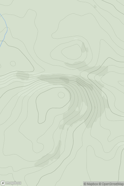 Thumbnail image for Raven Rock showing contour plot for surrounding peak