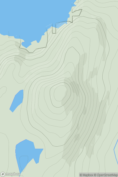 Thumbnail image for Ben Heilam showing contour plot for surrounding peak