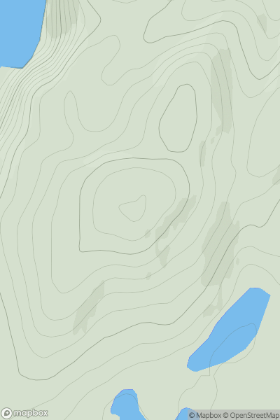 Thumbnail image for Garbh Chnoc showing contour plot for surrounding peak