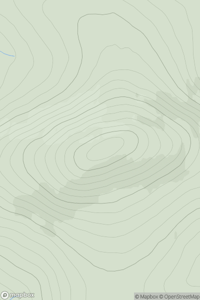 Thumbnail image for Cnoc an Eireannaich showing contour plot for surrounding peak