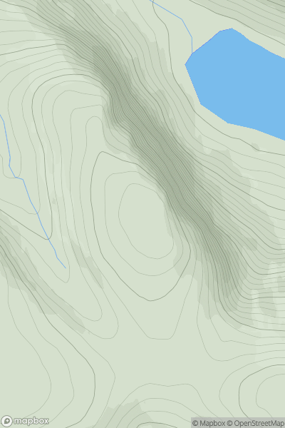 Thumbnail image for Creag an Dubh-loch showing contour plot for surrounding peak
