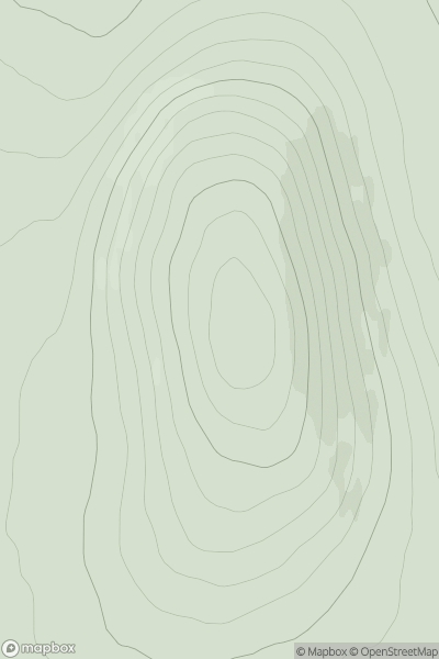 Thumbnail image for Sletill Hill showing contour plot for surrounding peak